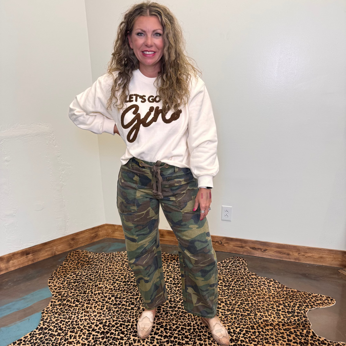 camouflage pants barrel jeans