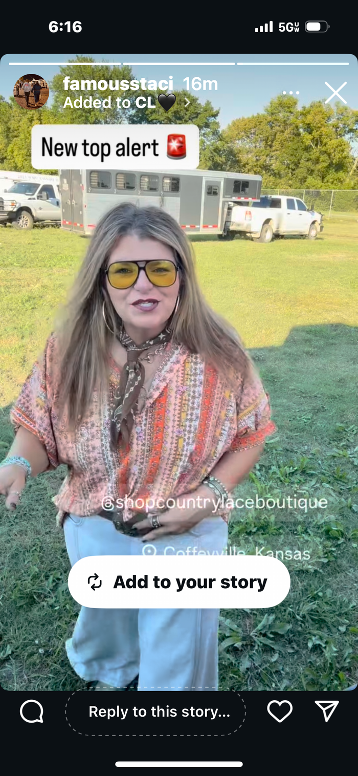 Orange Multi Short Sleeve Button Down Top