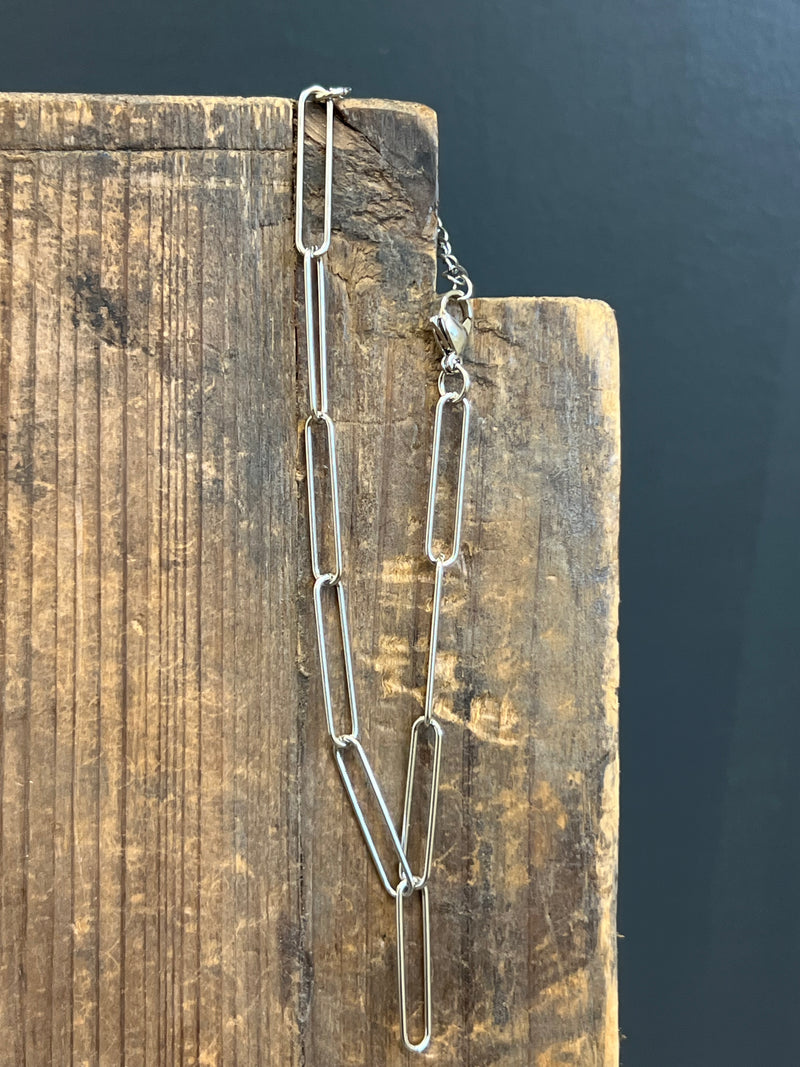 Silver Link Chain Fashion Anklet