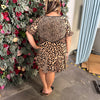 BiBi Leopard Prints Mix and Match Short Sleeves Dress