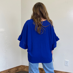 bluerufflesleevetop