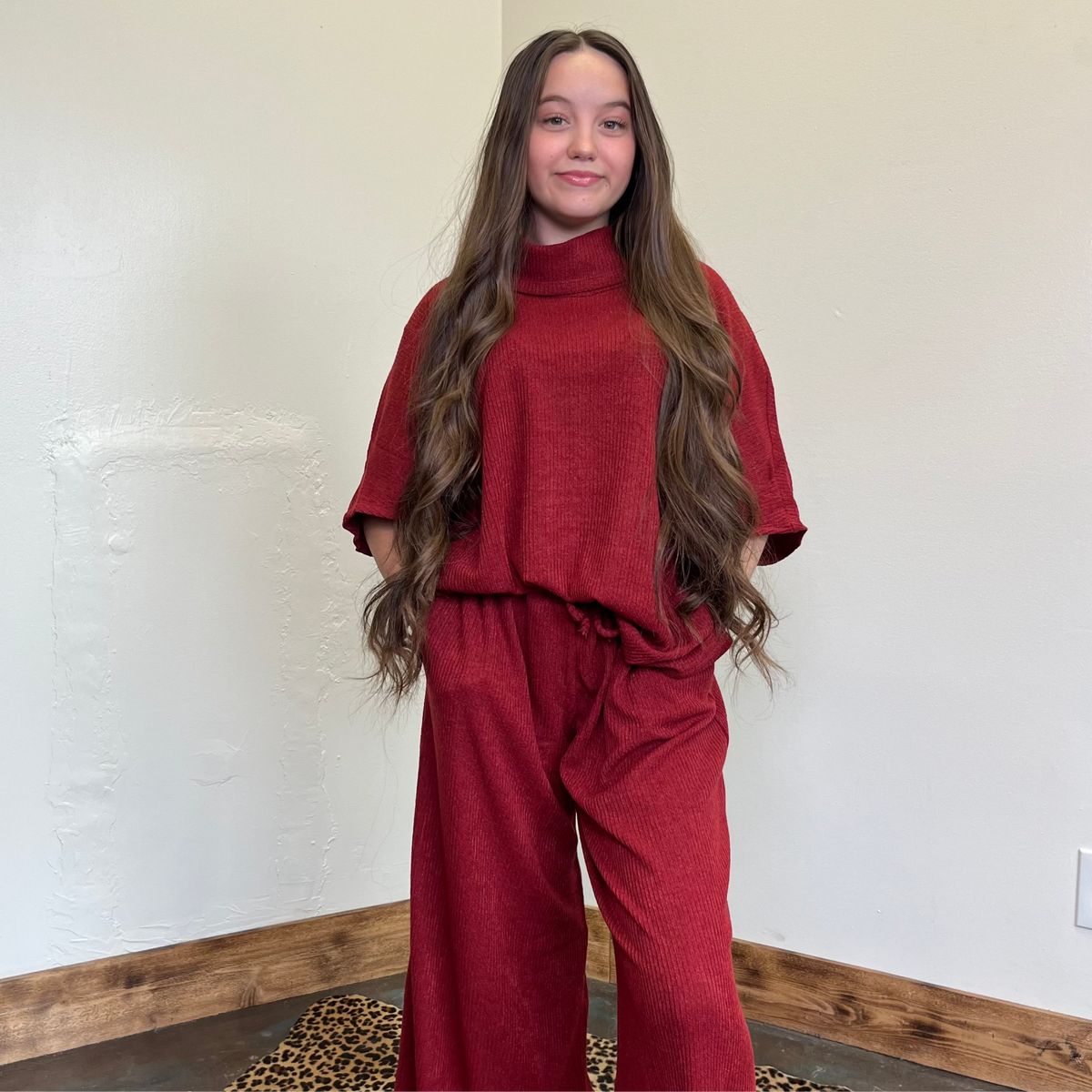burgundycownecktop