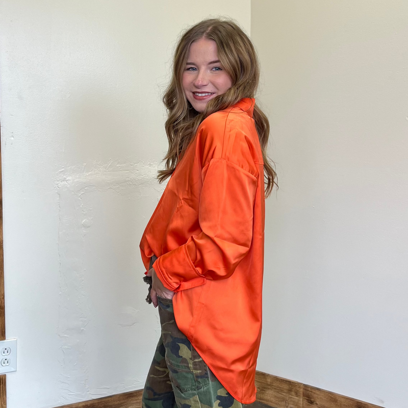 orangesilkylongsleevetop