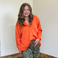 orangesilkylongsleevetop