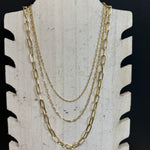 3 Piece Gold Fashion Necklace