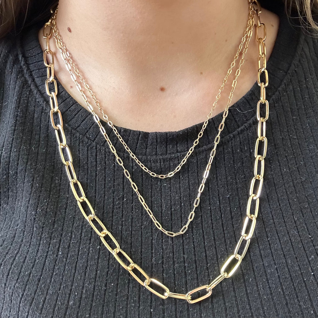 3 Piece Gold Fashion Necklace
