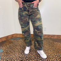 camouflage pants barrel jeans