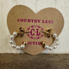 Dainty Pearl Hoop with Gold Post Fashion Earrings