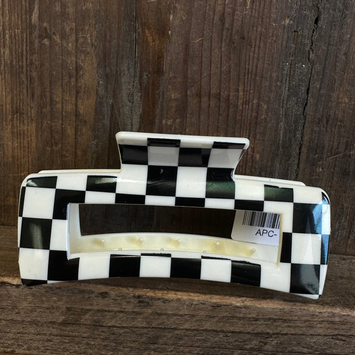 Black and white checkered