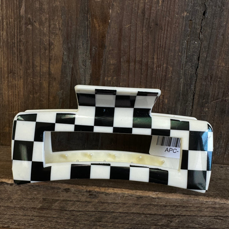 Black and white checkered