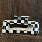 Black and white checkered