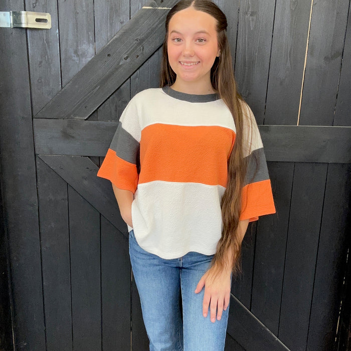 colorful striped shirt 