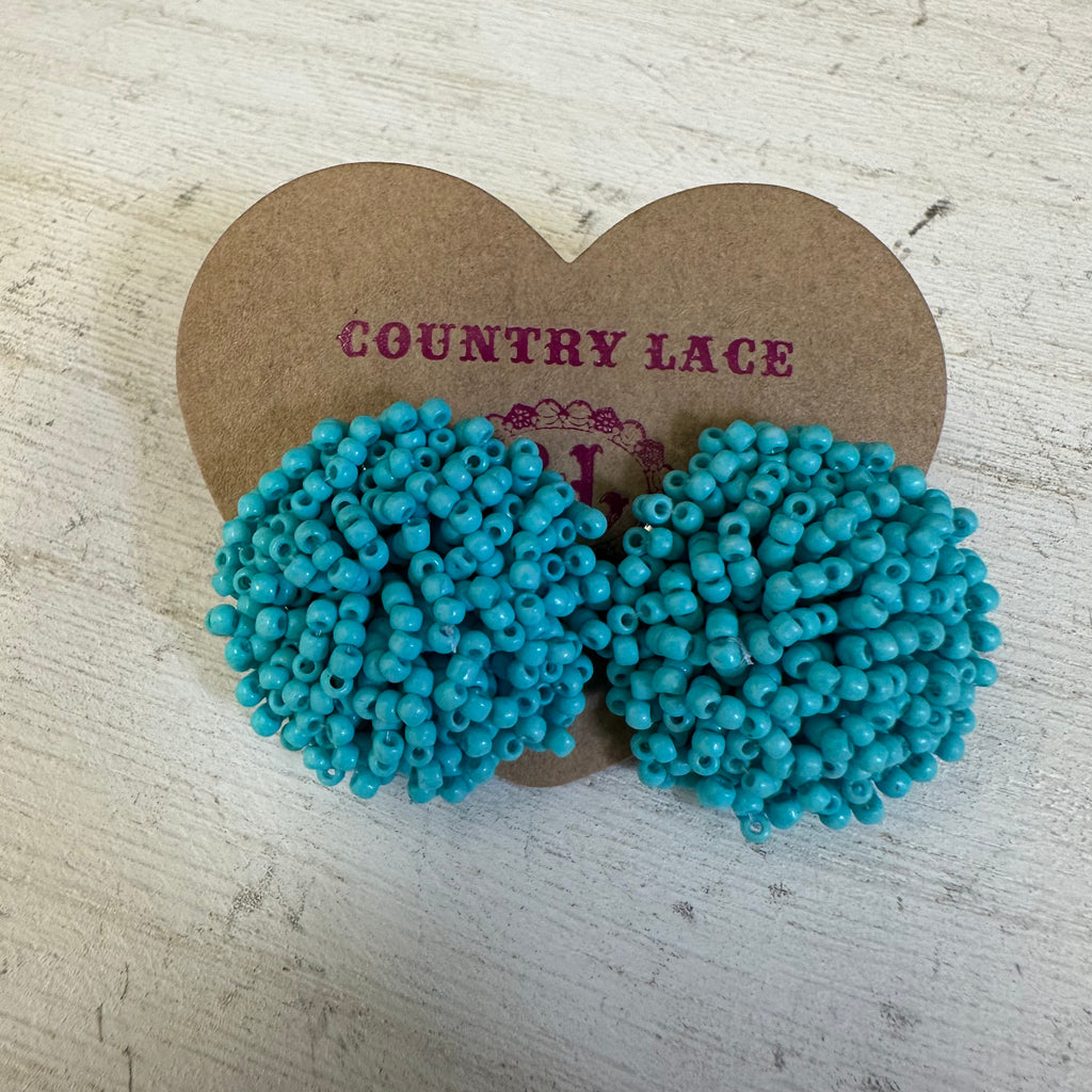 Turquoise beaded earrings