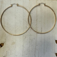 Gold hoop earrings 