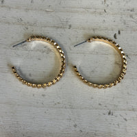 Gold hoop earrings 