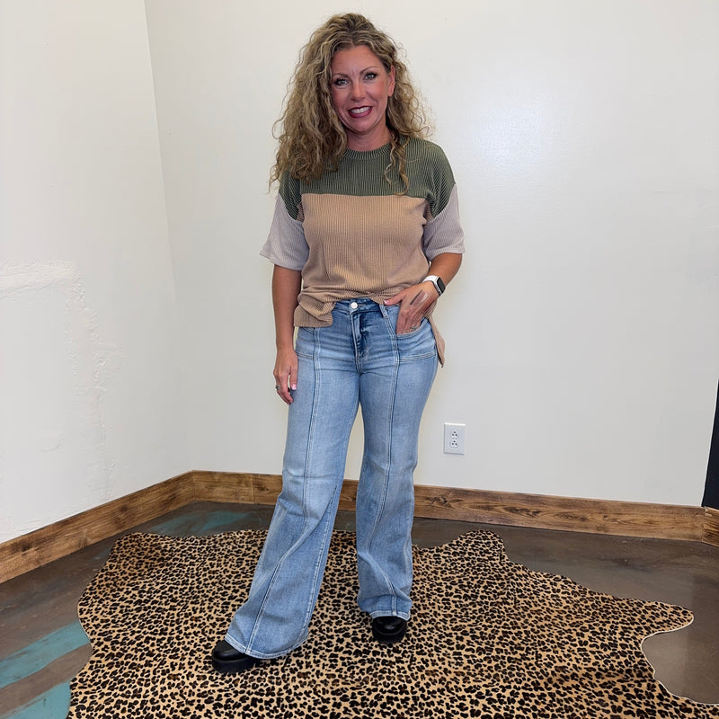 Light blue jeans TROUSERS
