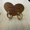 Gold hoop earrings 