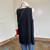 Black Sleeve Less Blousy Tank Top