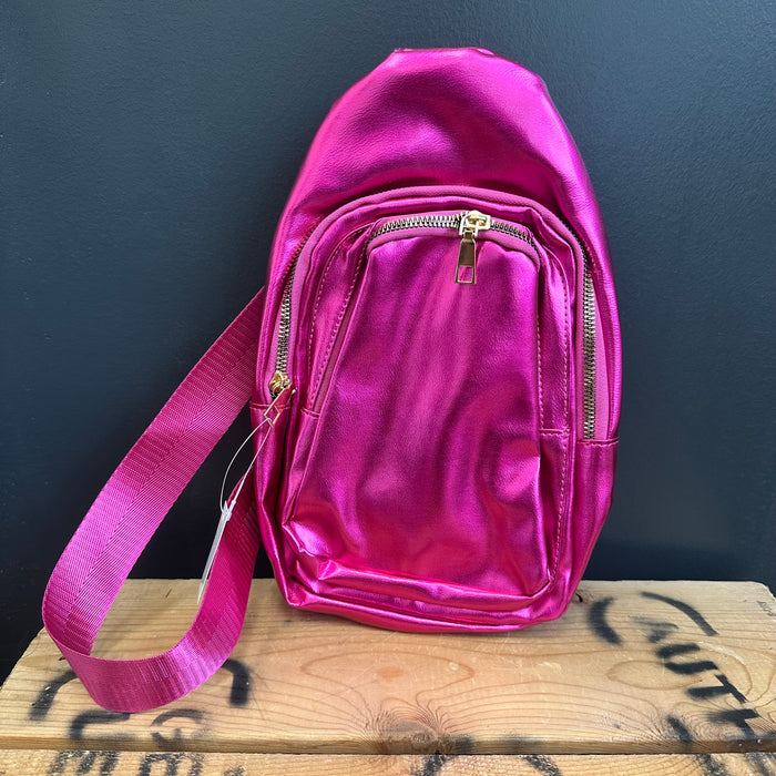 hotpinkmetallicbumbag