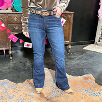 Jennifer Dark Denim Kimes Ranch Jeans 34