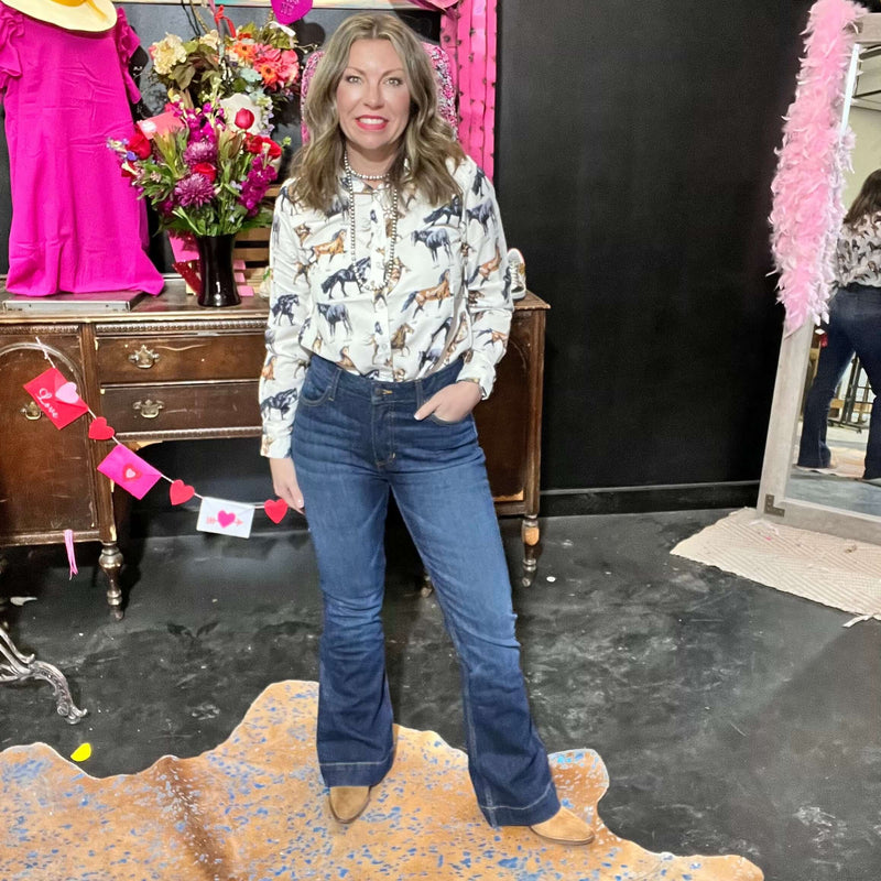 Jennifer Dark Denim Kimes Ranch Jeans 789