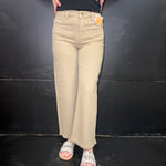Khaki Risen Crop Tummy Control Jeans9999