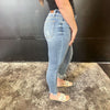 Lightwash Distressed Bottom Judy Blue Skinny Jeans656