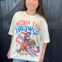 MAKE AMERICA COWGIRL VINTAGE TEE