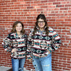 Natural Powder River Aztec Printed Fleece Pullover 0