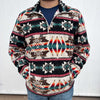 Natural Powder River Aztec Printed Fleece Pullover 2