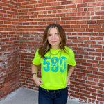 Neon Yellow 580 Crew Neck T-shirt1