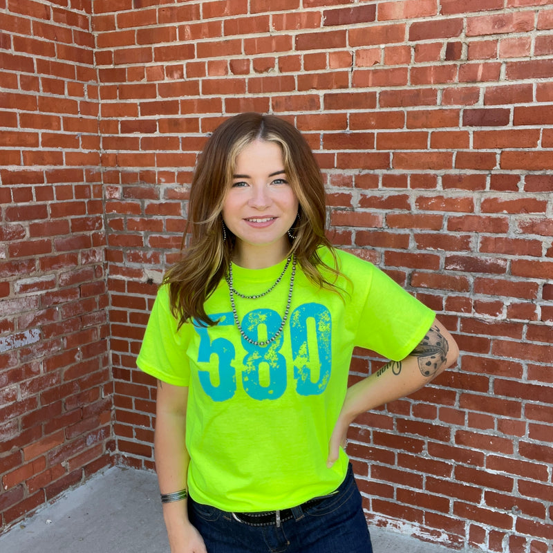 Neon Yellow 580 Crew Neck T-shirt