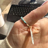 New Dainty Turquoise Inlay Genuine Ring.1