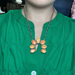 Orange Spiny Oyster Naja Genuine Necklace.1