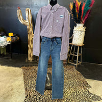 Panhandle Burgundy Men's Button Down Top 1