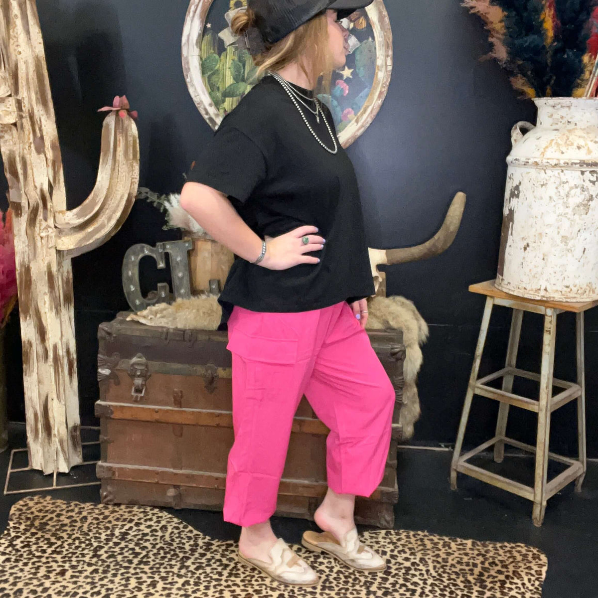Pink Thinkin' Bout Me Cargo Pant Joggers4