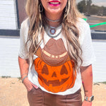 Pumpkin w/ Cowboy Hat Cream T-Shirt