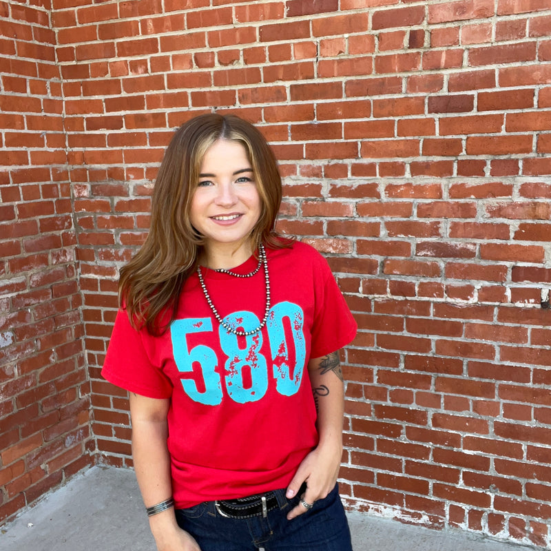 Red 580 Crew Neck T-shirt3