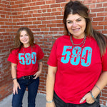 Red 580 Crew Neck T-shirt