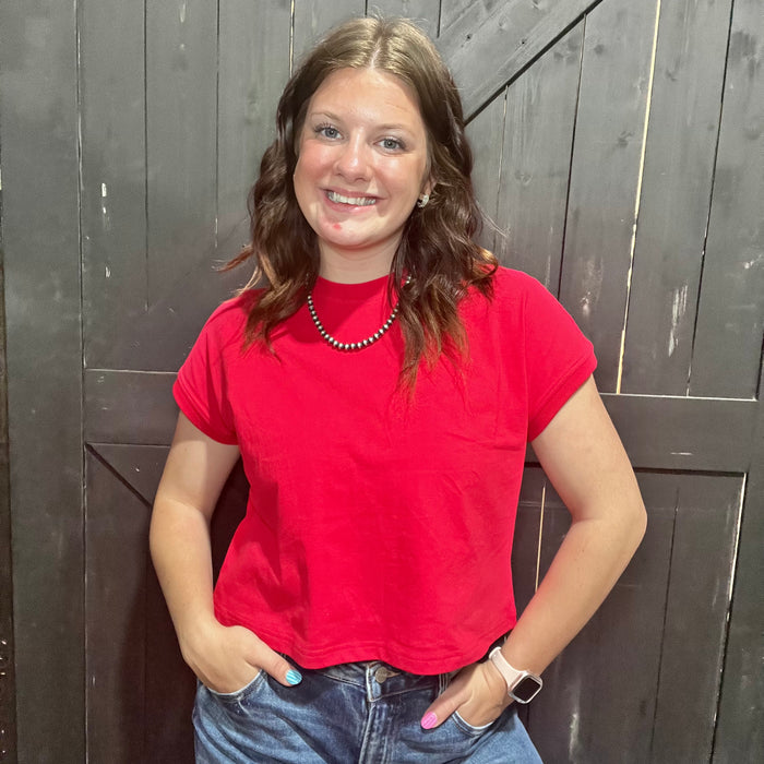 Red Crop Top