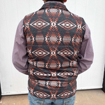 Rock_Roll_Men_s_Brown_Melange_Printed_Puffer_Vest