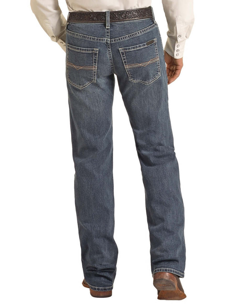 Rock & Roll Pistol VINTAGE 46' RELAXED TAPERED STACKABLE BOOTCUT JEANS 6