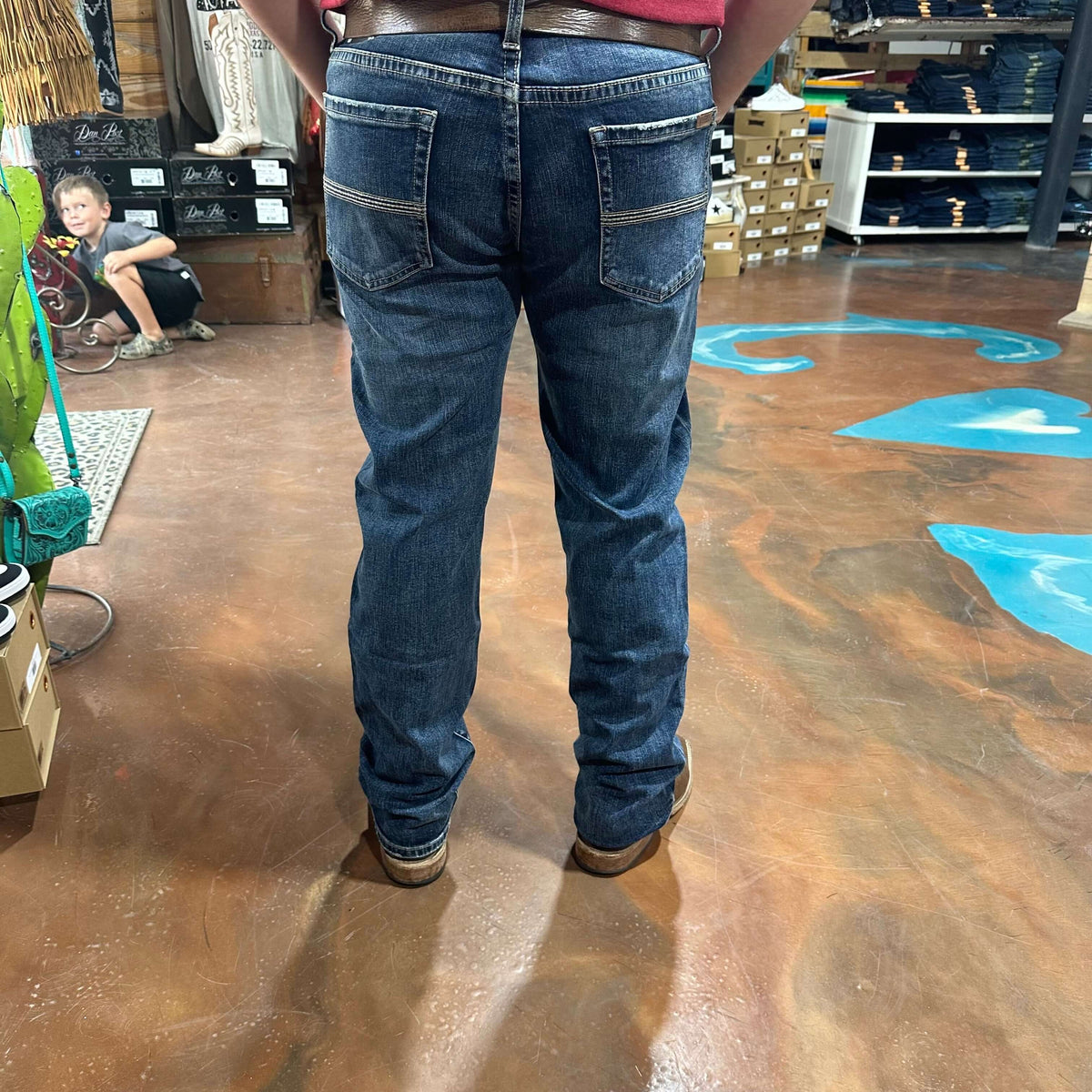 Rock & Roll Revolver VINTAGE 46' MEDIUM WASH SLIM STRAIGHT JEANS 1