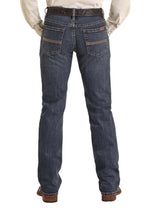 Rock & Roll Revolver VINTAGE 46' MEDIUM WASH SLIM STRAIGHT JEANS 6
