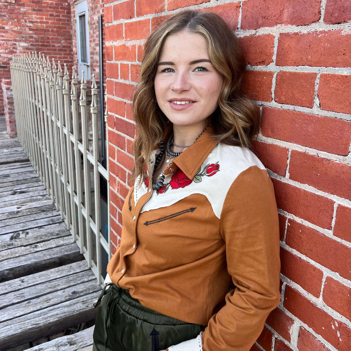 Rodeo Rose Long Sleeve Top Rodeo Quincy