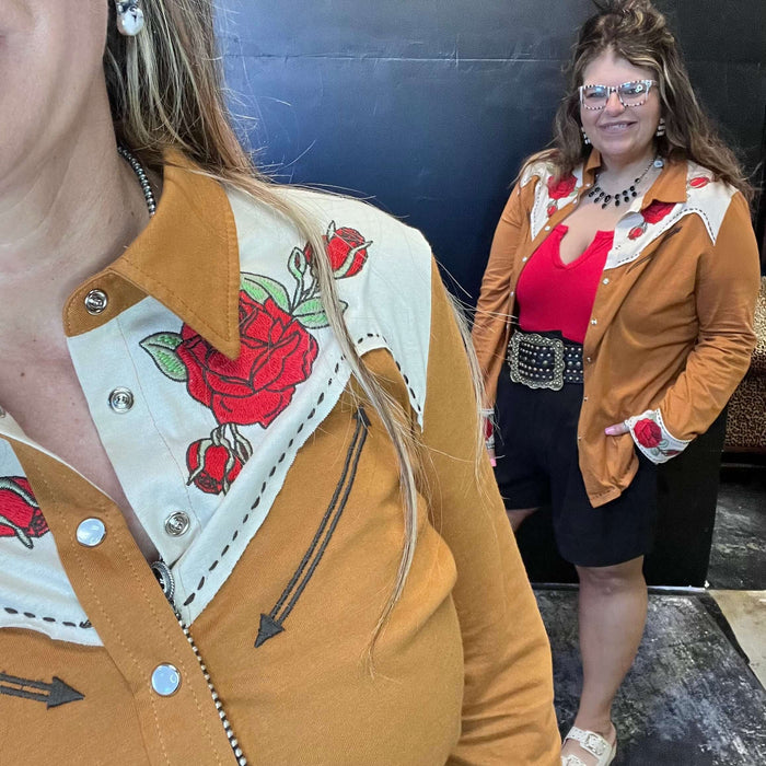 Rodeo Rose Long Sleeve Top Rodeo Quincy 3