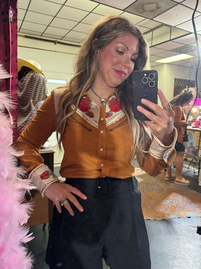 Rodeo Rose Long Sleeve Top Rodeo Quincy 77