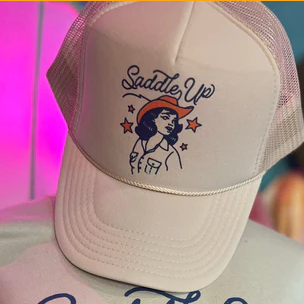 Saddle Up Cowgirl Trucker Cap