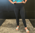 Silky Black Mono B Leggings w/Pockets99
