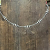 Silver beaded pattern necklace 